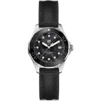 Tag Heuer Aquaracer Black Pearl & Diamond Ladies Dive Watch WAY131M-FT6092